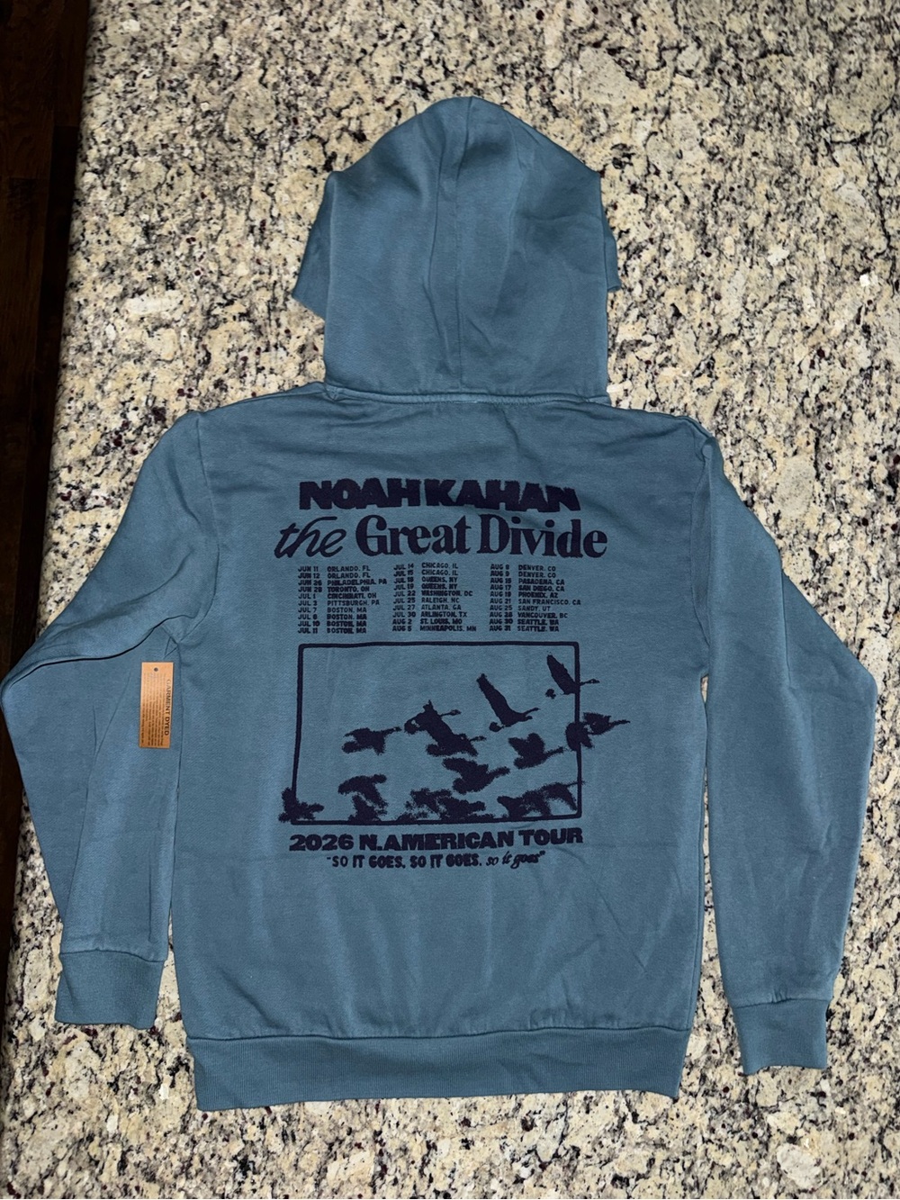 Noah Kahan The Great Divide Concert Merch Migration Tour Hoodie -
Medium